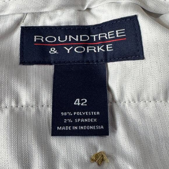 Roundtree & Yorke SZ 42 Travel Smart Shorts Classic Fit Flat Front Zip-Fly Tan - Picture 7 of 9